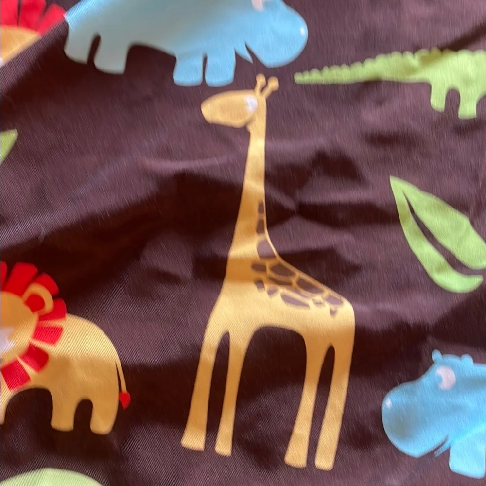 FREE with purchase Colorful Safari Animal kids shower curtain